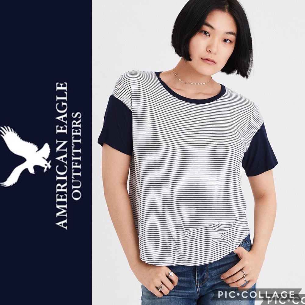 AEO Soft & Sexy Striped Tee Shirt